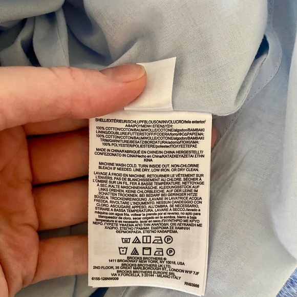 Beautiful Baby blue floral embroidered Brooks Brothers Dress - Picture 6 of 6